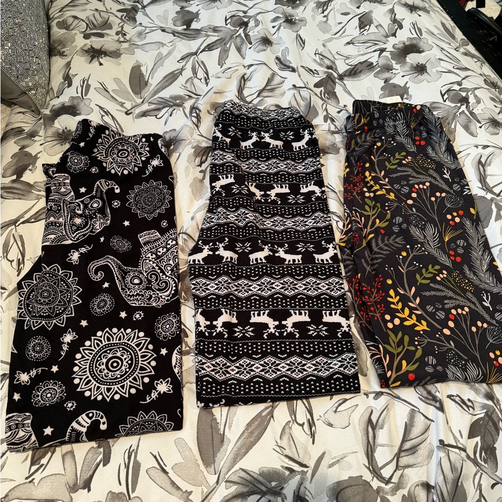 Agnes & Dora soft leggings S/M (set of 3)